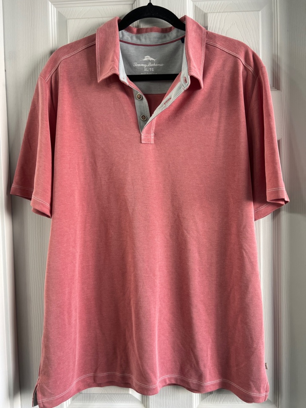 NWOT Tommy Bahama Washed Rose Short-Sleeve Polo